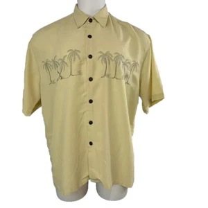 Cezani Shirt Mens XL Hawaiian Button Down Paradise Collection Yellow (84) - Picture 1 of 9
