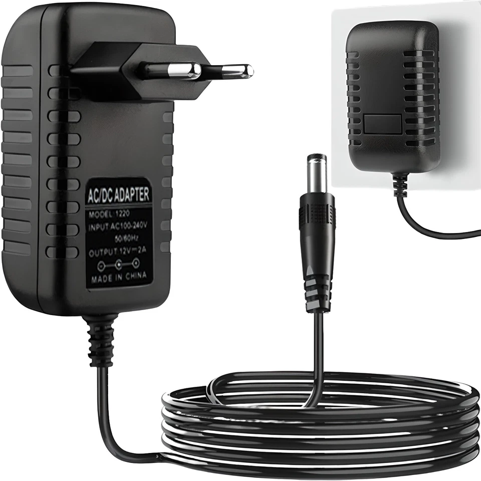Universal Netzteil 12V DC 5,5x2,1mm 1A 6W 2000mA 5.5x2.1mm Retoo - Bild 1 von 4