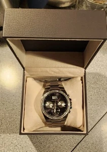 Wittnauer WN3049 Men's Brody Gunmetal Dial Steel Bracelet Chronograph Watch Icy! - Picture 1 of 17