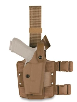 Safariland Beretta M9A4 Level 2 SLS Tactical Holster Drop Leg Coyote, Right Hand - Image 1 of 4