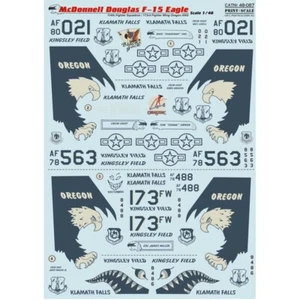 Print Scale 48-087 Decal 1:48 McDonnell Douglas F15 Eagle The complete set 2leaf - Bild 1 von 12