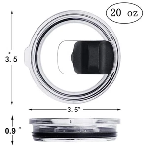 20/30 oz Magnetic Slider Splash Spill Proof Lid for YETI Rambler Tumbler Cup US - Picture 1 of 14