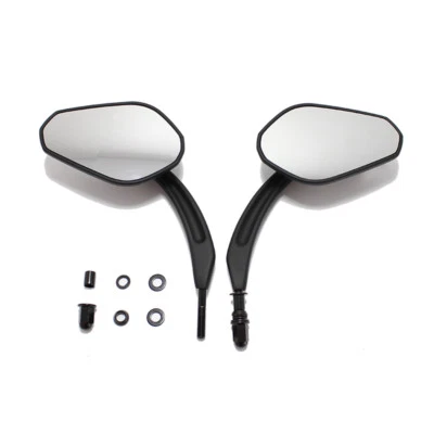 Espejos retrovisores cónicos negros para motocicleta Harley Touring Street Glide Road Foto 1 de 4