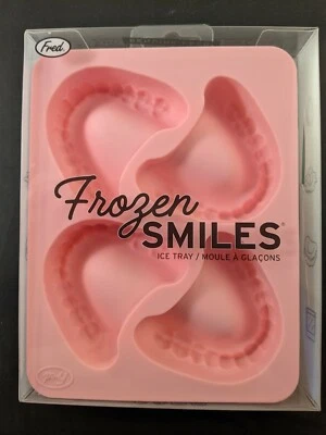 Fred FROZEN SMILES Dentures Ice Cube Tray -Fun Senior Gag Gift - Over The Hill - Image 1 of 4