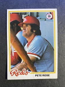 Carta Topps Baseball Pete Rose Cincinnati Reds 1978 #20 - Foto 1 di 2