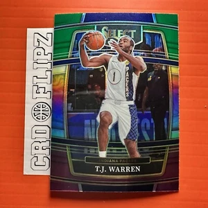 Baloncesto Panini Select 2021-22 verde blanco púrpura Prizm T. J. Warren #6 Pacers - Imagen 1 de 2