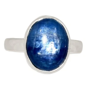 Natural Kyanite - Brazil 925 Sterling Silver Ring Jewelry s.6.5 CR67751 - Picture 1 of 1