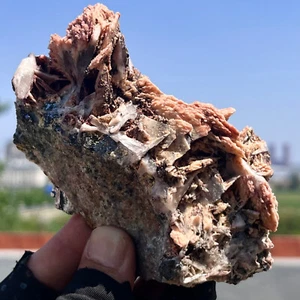 407G Rare Natural Barite &Galena/Cerusite mineral crystal Specimen Healing - Picture 1 of 15