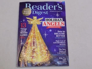 Reader's Digest Magazine Dec 2021 Jan 2022 Holiday Angels Board Games Laundry - Picture 1 of 1