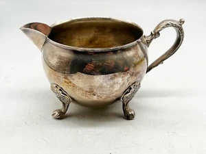 VINTAGE VINERS SILVER PLATE PLATED FOOTED MILK CREAM JUG CREAMER - Picture 1 of 8