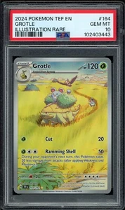 2024 PSA 10 Pokemon Fuerzas Temporales Grotle Ilustración Raro 164/162 Tarjeta Como Nuevo - Imagen 1 de 2