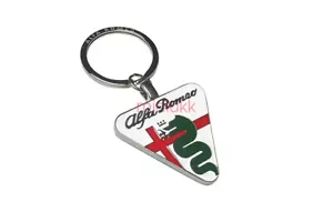 For Alfa Romeo Silver Car Keychain Metal Keyring 147 156 159 16 Stelvio Giulia - Picture 1 of 5