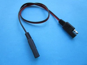 2 pcs SAE to SAE Connector DC Power Automotive Cable 18AWG 500mm New - Picture 1 of 5