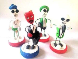 Tag der Toten Mexikanische Figuren Figuren Skelett Musiker Makaber Ornament - Bild 1 von 20