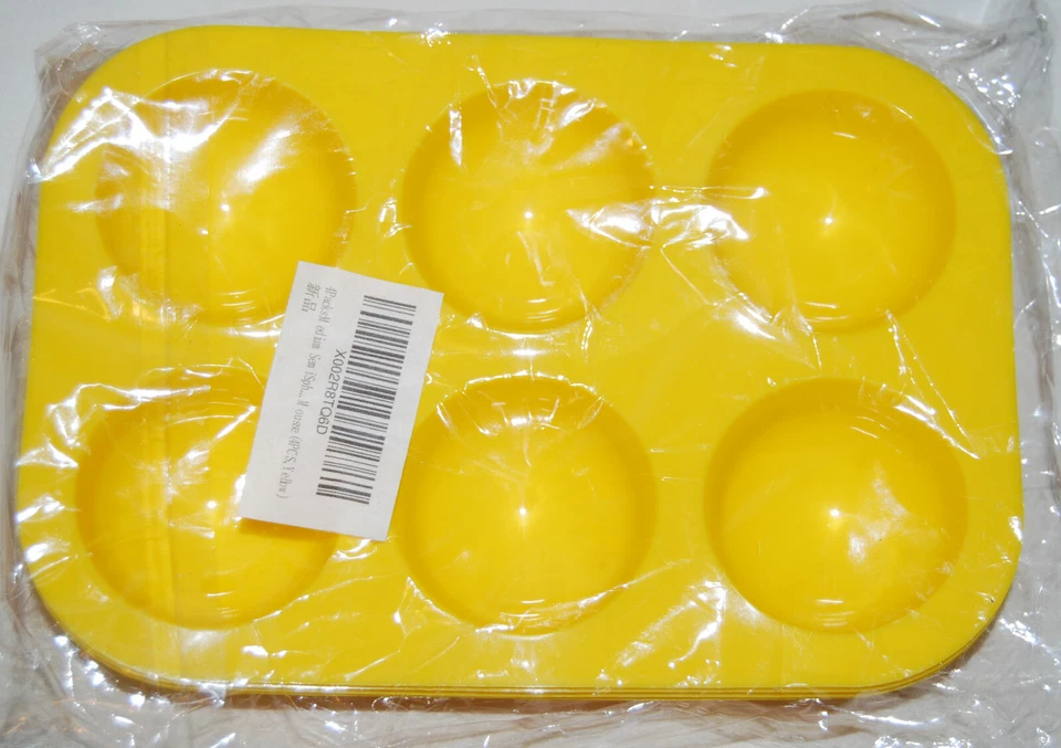 Set of 4 Medium 2" Silicone Spherical Molds for Mousse Bath Bombs Choose Color - Image 1 of 1