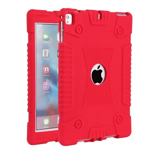 iPad 5th / 6th Generation 9.7 Shockproof Slim Soft Case + Tempered Glass Film - Picture 1 of 16