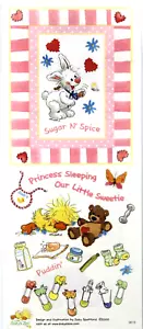 Suzy's Zoo "Sugar N' Spice" Scrapbook Border Sticker #9818 1 SHEET - Picture 1 of 1