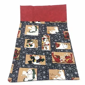 Handmade Pillowcase Cover Christmas Snowman Cardinal Polar Bear NON-STANDARD - Picture 1 of 3