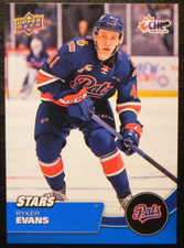 2021-22 21/22 Upper Deck CHL STARS BLUE #331 Ryker Evans Regina Pats