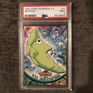 #11 Metapod Pokemon Topps TV Animation Edition Series 1 PSA 9 MINT Pop 8 - Picture 1 of 3