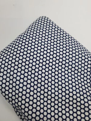 Bonnie & Camille Fabric Basics Moda Navy Polka Dots Sew Quilt Cotton ONE YARD - Image 1 of 2