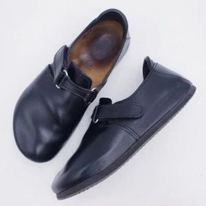 BIRKENSTOCK Unisex EU 42 Clogs Linz Super Shoe Natural Leather Black Chef Shoe - Picture 1 of 9