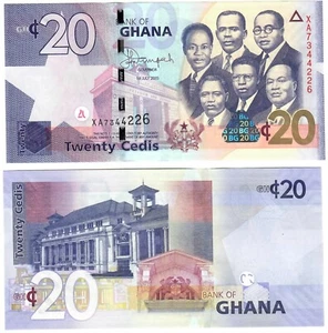 Ghana 20 Cedis 2015 UNC - Picture 1 of 1