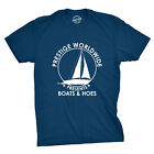 Mens Prestige Worldwide T shirt Funny Cool Boats And Hoes Graphic Humor Tee