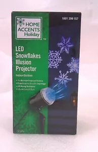Home Accents Holiday LED Snowflakes Illusion Motion Projector Moving Images NEW! - Picture 1 of 8