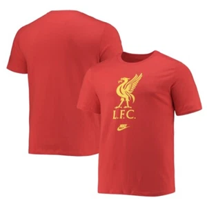 Nike Men’s Liverpool Crest T-shirt Red Size S English Premier League Soccer New - Picture 1 of 5