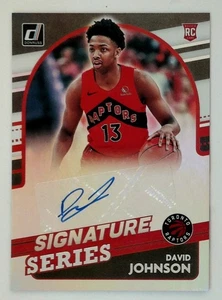 2021-22 Panini Donruss Signature Series #SS-DJN David Johnson Raptors - Picture 1 of 3