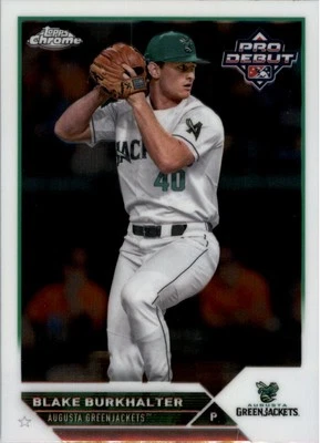 2023 Topps Pro Debut Chrome #PDC187 Blake Burkhalter - BB - Image 1 of 2