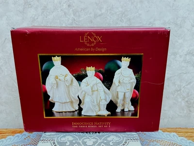 Lenox INNOCENCE NATIVITY THREE KINGS  Magi Melchior Gaspar Balthazar New in Box - Image 1 of 4