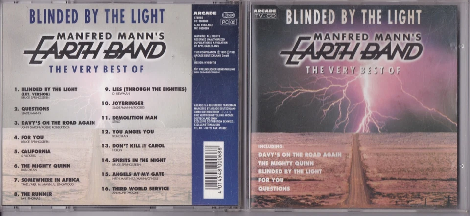 Manfred Mann's Earth Band - Very Best Blinded By The Light (16 Track CD) - Bild 1 von 1
