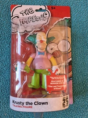 The Simpsons, Krusty the Clown Talking Figure, 25th anniversary Woo Hoo! , NEW - Image 1 of 2