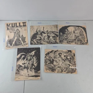 RARE 5 Pages from the Vintage KULL II Porfolio by Marie & John Severin - Signed - Bild 1 von 15