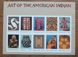 Briefmarken Bogen USA #3873 Art of the American Indian Postfrisch 2004 - Picture 1 of 2