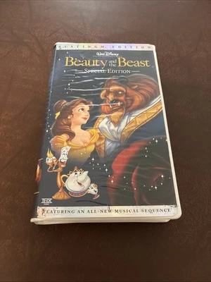 Beauty and the Beast (VHS, 2002, Platinum Edition) Foto 1 de 4