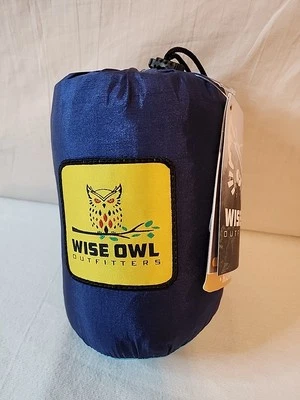 Hamaca DOBLE portátil para camping Wise Owl Outfitters con correas de árbol Foto 1 de 4