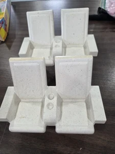 1995 Mattel Barbie Movie Theatre Chair Set of 2 White - Picture 1 of 3