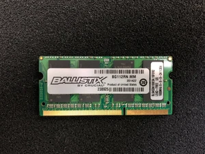4GB (1X4GB) BALLISTIX SPORT / CRUCIAL PC3-12800 LAPTOP MEMORY DDR3 -1600 MHZ RAM - Picture 1 of 2