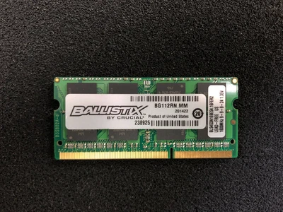 4GB (1X4GB) BALLISTIX SPORT / CRUCIAL PC3-12800 LAPTOP MEMORY DDR3 -1600 MHZ RAM - Image 1 of 2