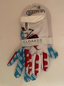 Battle Cloaked Wide Receiver Football Gloves Clown Ultra-Tack Sticky Grip Sz XXL - Picture 1 of 6
