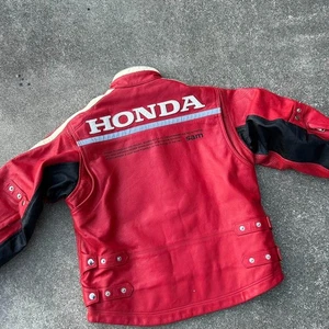 90s Honda Leather Riders Jacket Vintage Genuine Lamb Leather limited From JAPAN - Picture 1 of 10