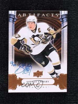 2013 Upper Deck Artifacts Buyback 13/40 Sidney Crosby (2009-10 Artifacts) Auto - Image 1 of 3