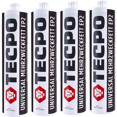 4x TECPO UNIVERSAL MEHRZWECKFETT 500g EP2 LITHIUM FETT SCHMIERFETT FETTPRESSE - Bild 1 von 4