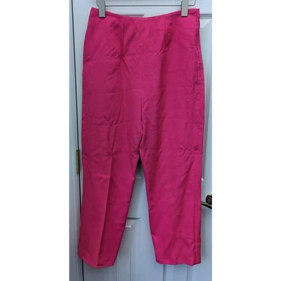 Saks Fifth Avenue Pants Trousers Vintage Barbiecore Bright Pink Movie Date Work - Image 1 of 4