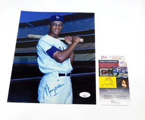 Maury Wills Signed 8 x 10 Color Photo Dodgers JSA Auto DA042525 - Picture 1 of 3