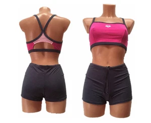 Arena Loop Damen Bikini Badeanzug Gr. 36 dark grey/fuchsia - Picture 1 of 1