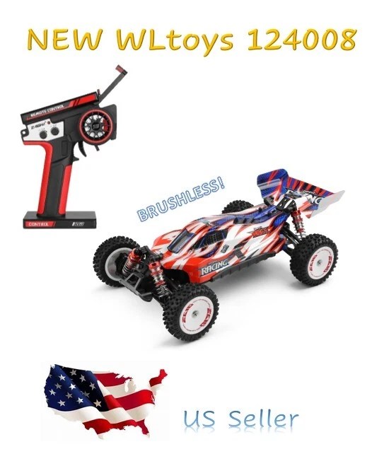 NEW WLtoys 124008 1/12 4WD 2.4G 60km/h High Speed Brushless Motor RC Racing Car - Image 1 of 4